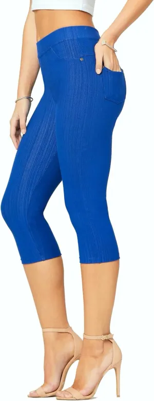 Conceited Jeggings for Women with Pockets - High Waist - Tummy Control Shaping - Regular and Plus Size