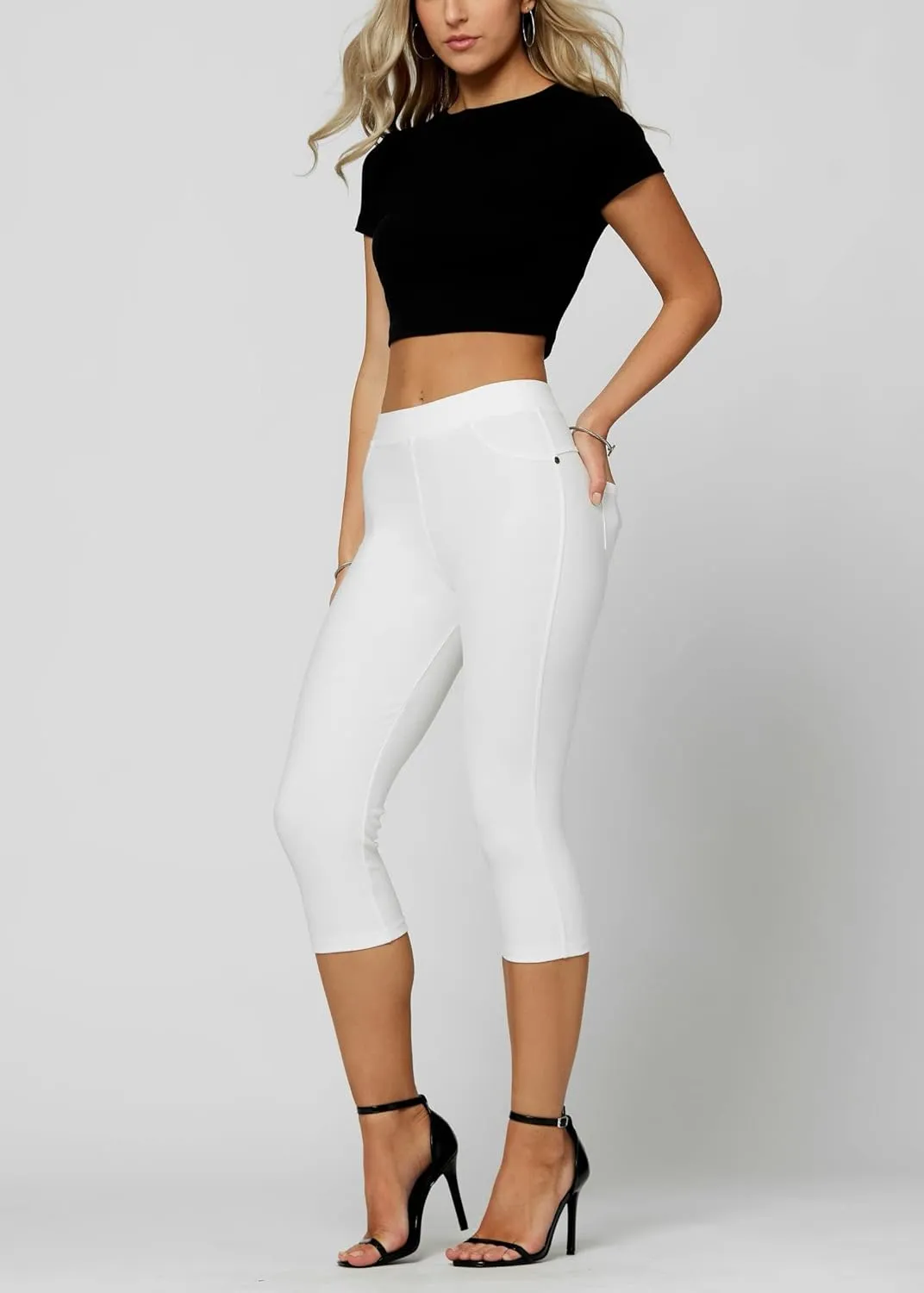 Conceited Jeggings for Women with Pockets - High Waist - Tummy Control Shaping - Regular and Plus Size