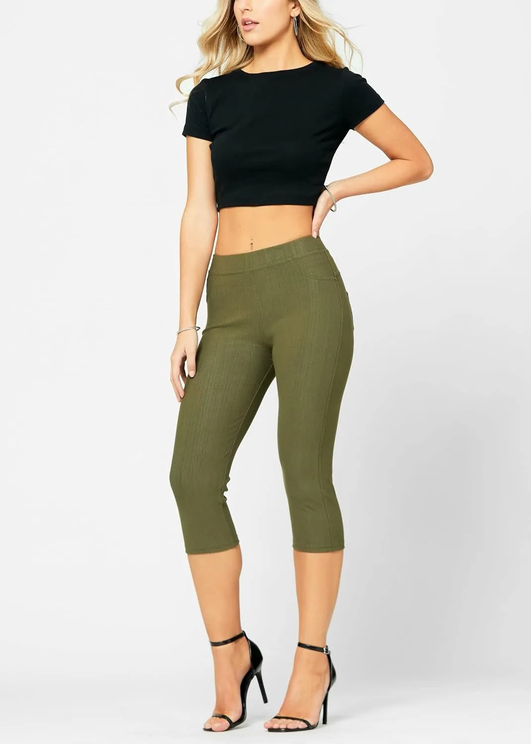 Conceited Jeggings for Women with Pockets - High Waist - Tummy Control Shaping - Regular and Plus Size