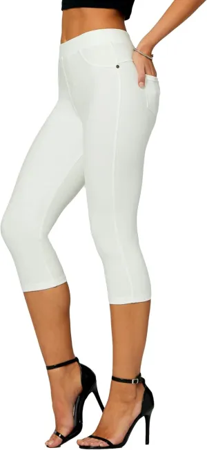 Conceited Jeggings for Women with Pockets - High Waist - Tummy Control Shaping - Regular and Plus Size