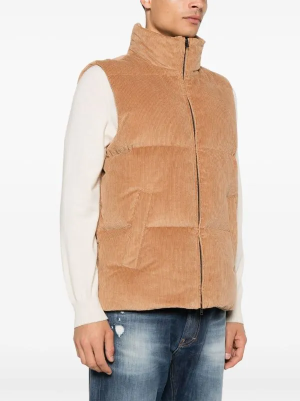 corduroy gilet