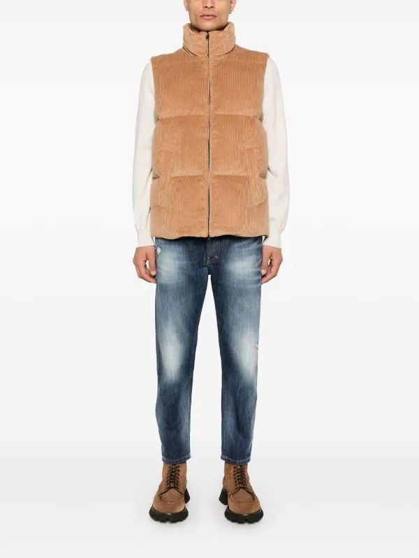 corduroy gilet