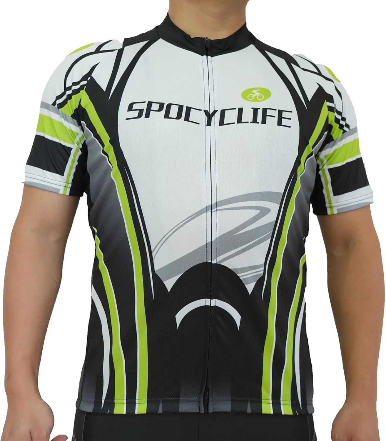 Cycling Jersey Men Short Sleeve Mens Bike Shirts with Pockets Full Zipper Bicycle Clothing Breathable Quick Dry