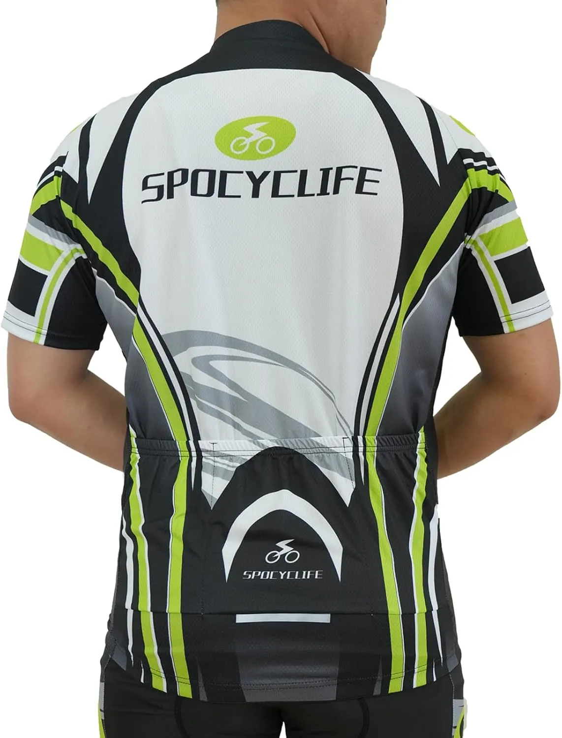 Cycling Jersey Men Short Sleeve Mens Bike Shirts with Pockets Full Zipper Bicycle Clothing Breathable Quick Dry