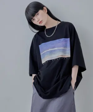Design print big silhouette Tee