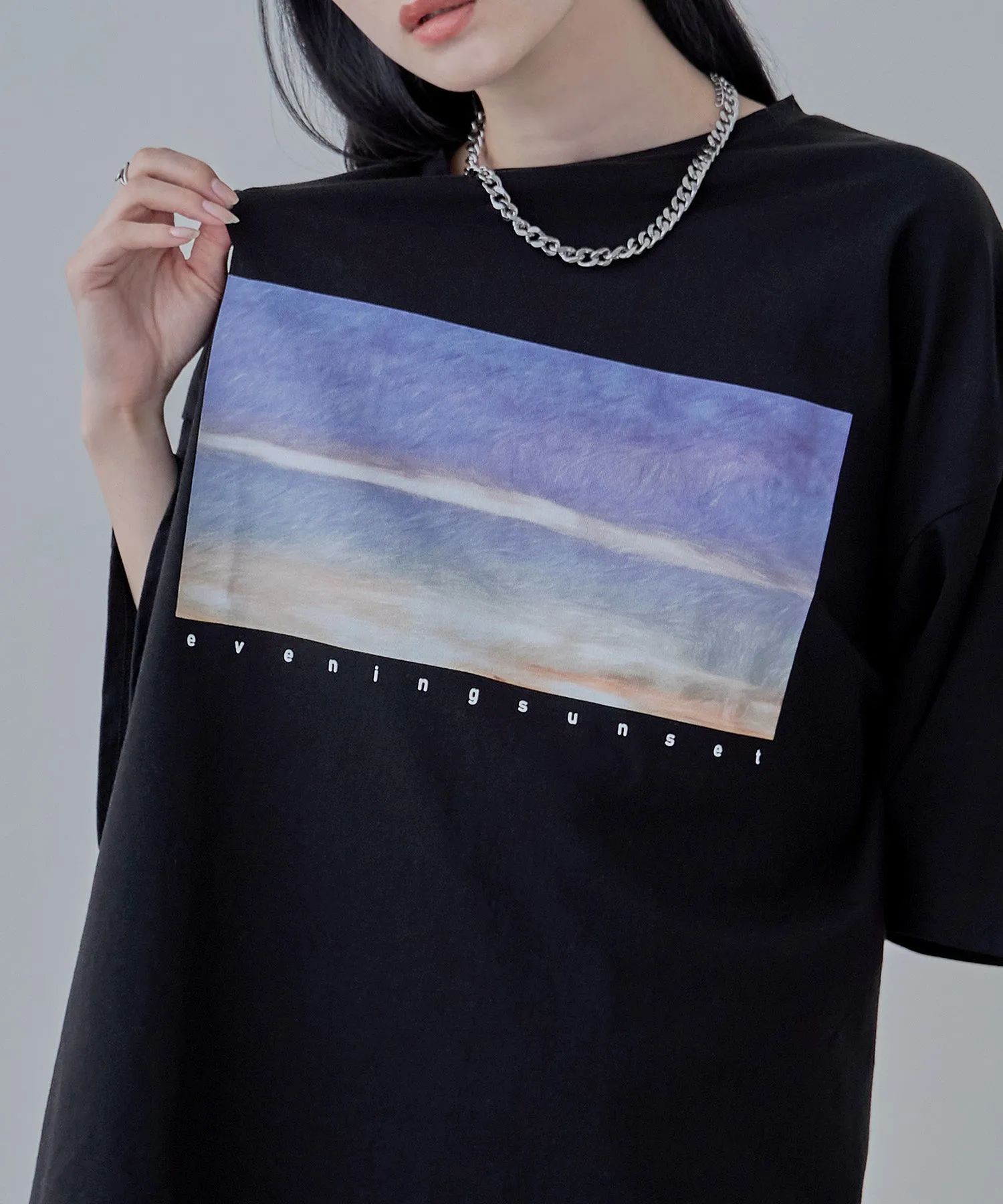 Design print big silhouette Tee
