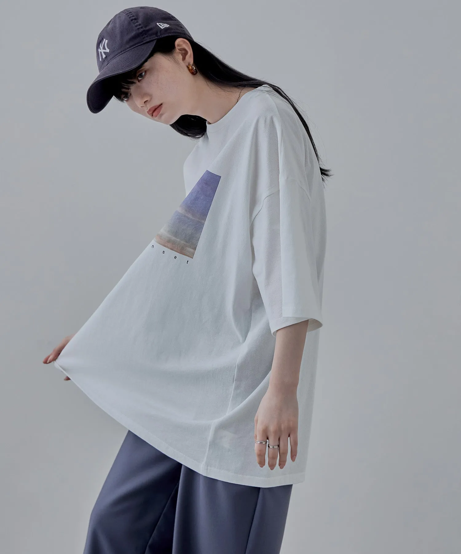 Design print big silhouette Tee