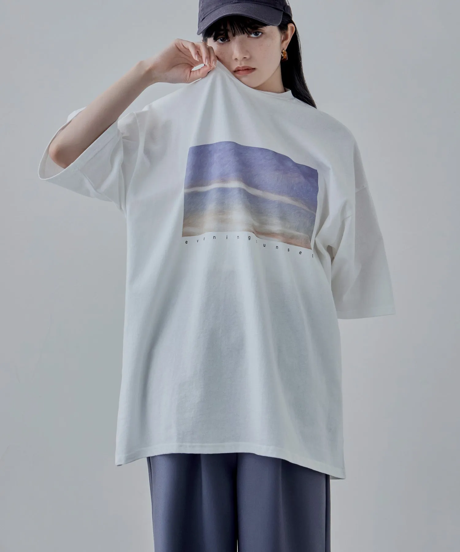 Design print big silhouette Tee