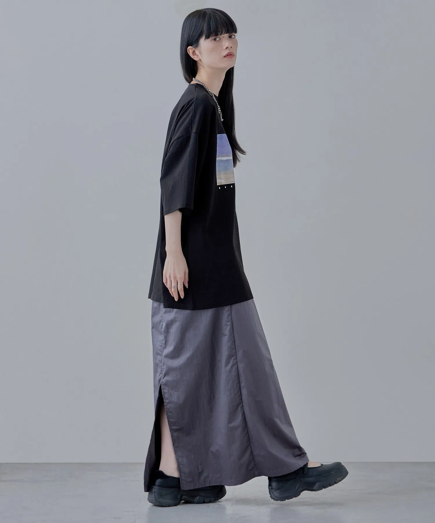 Design print big silhouette Tee