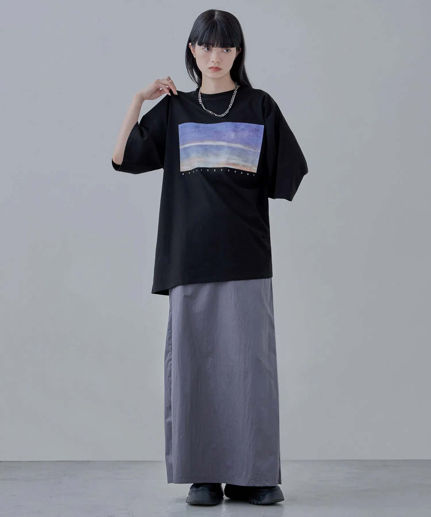 Design print big silhouette Tee