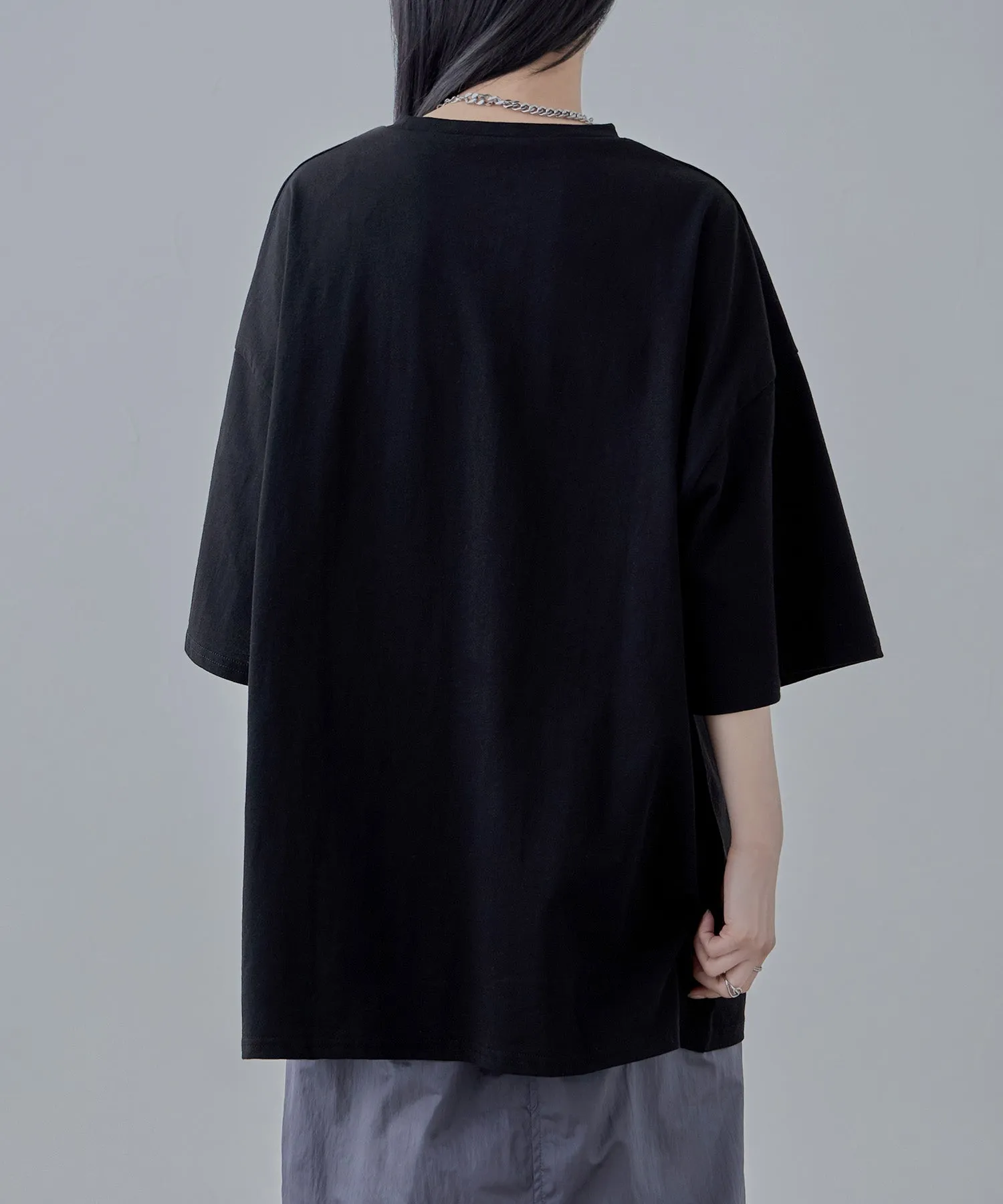 Design print big silhouette Tee