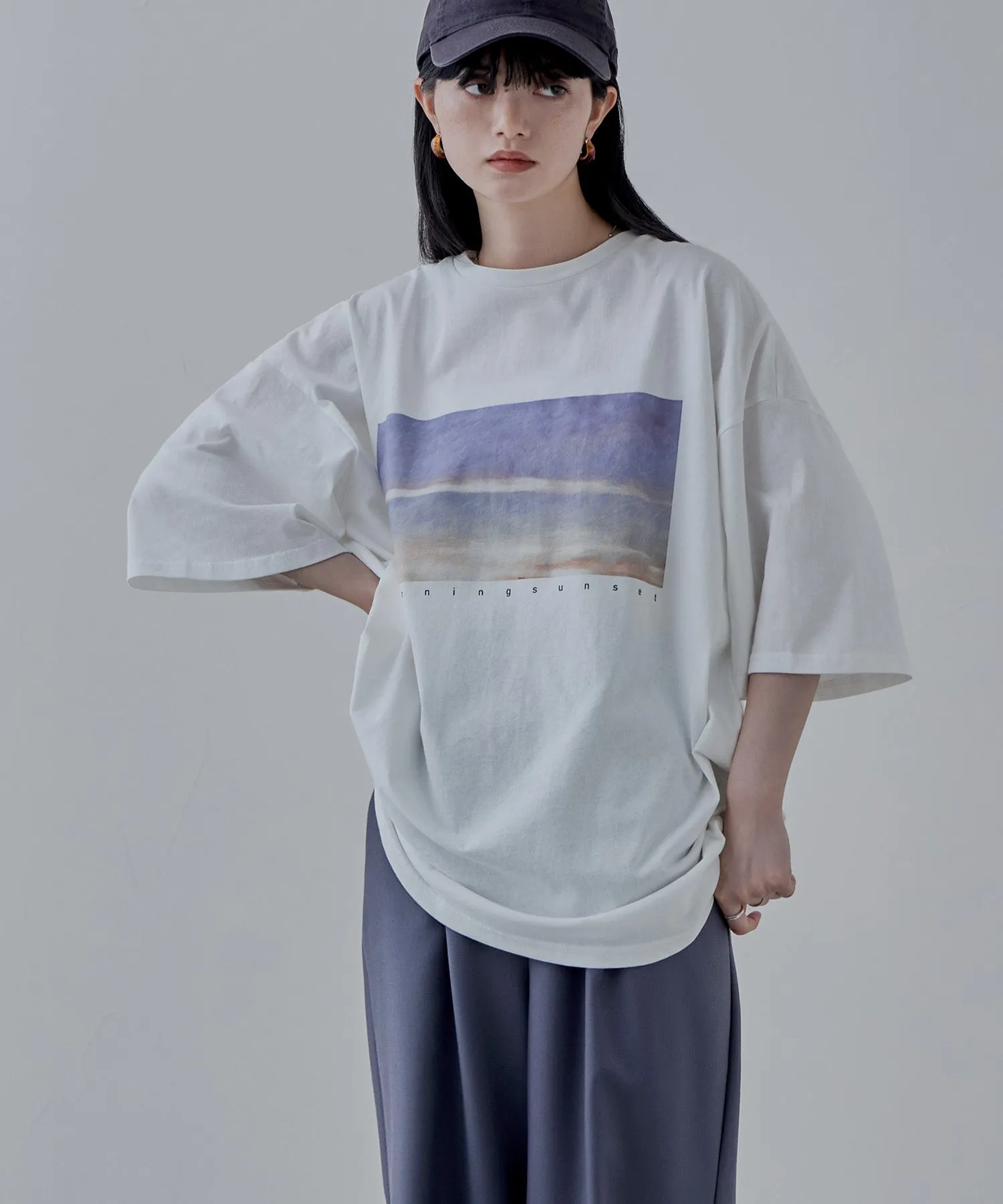 Design print big silhouette Tee
