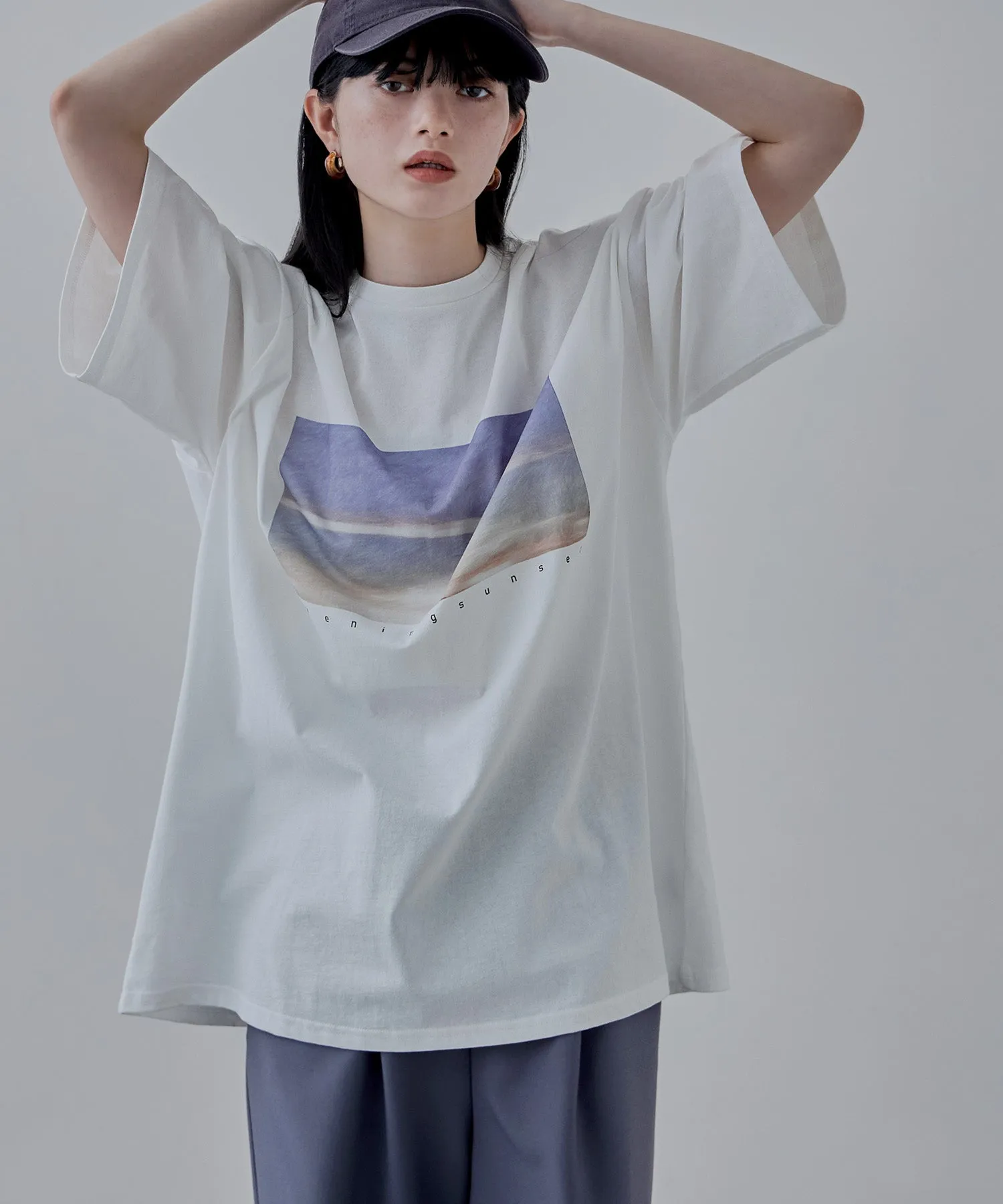Design print big silhouette Tee