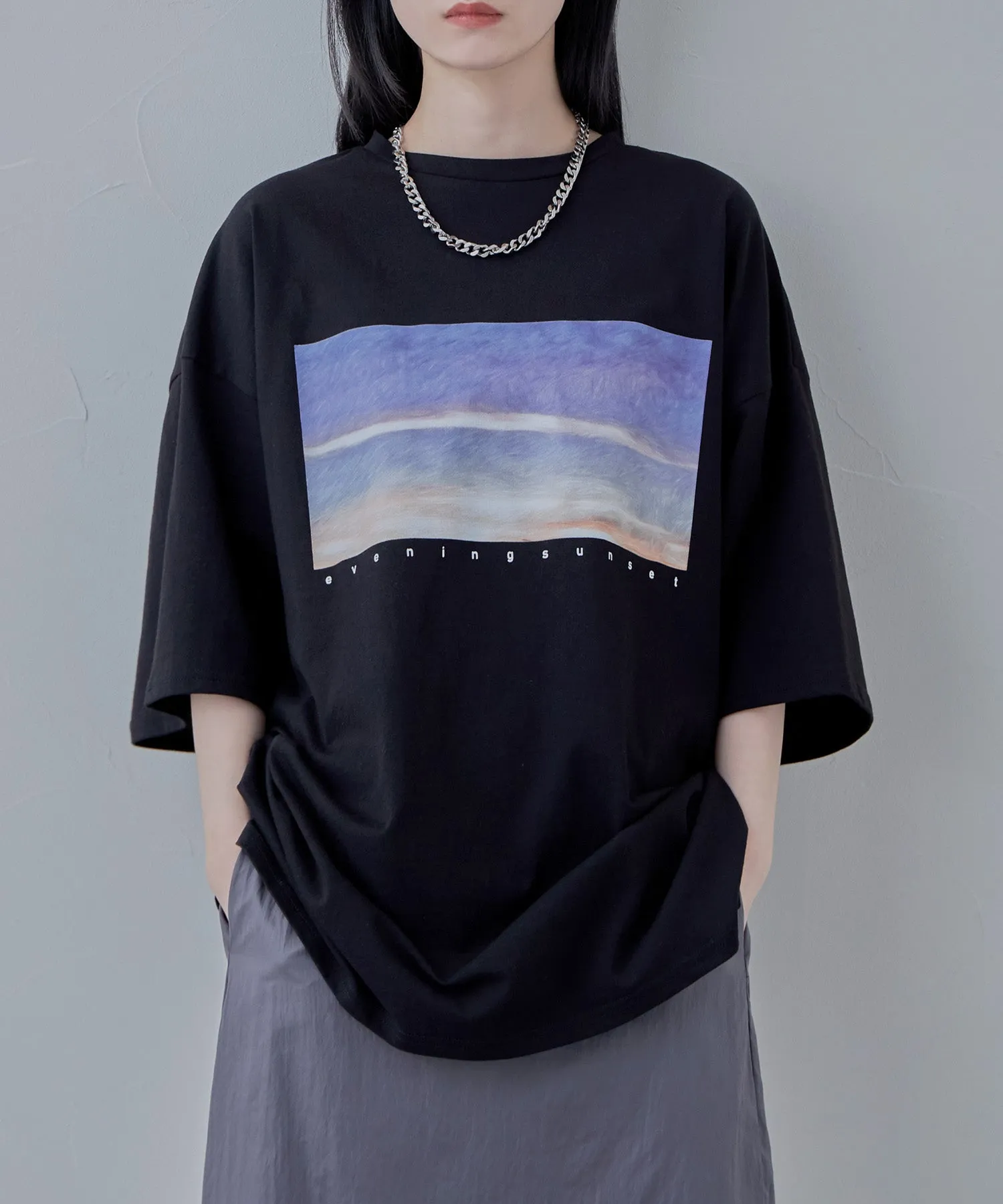 Design print big silhouette Tee