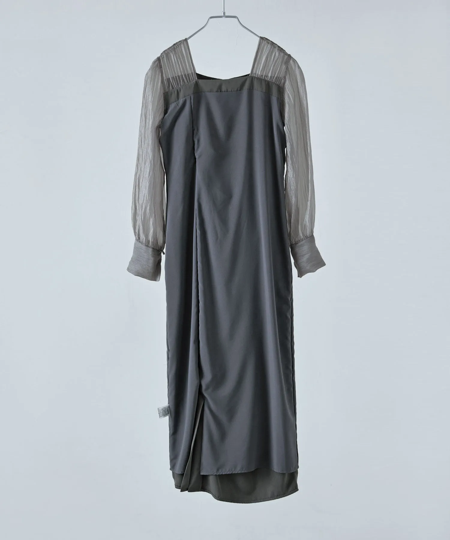 Drape design I-line dress