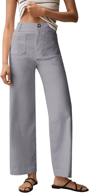 Dress Pants Women Tummy Control High Waist Chino Work Pants Business Casual Wide Leg Trousers Slacks Ankle Jeans