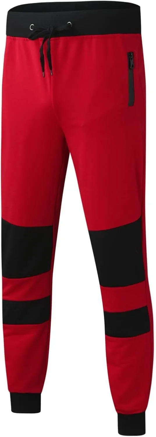 DuDubaby Golf Pants Men's Running Trousers Multi-Pocket Small Feet Slim Tooling Casual Trousers Mens Slim Fit Pants