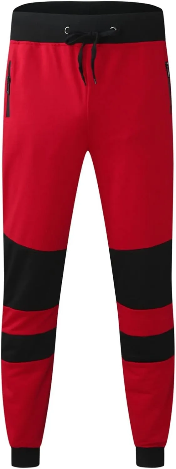 DuDubaby Golf Pants Men's Running Trousers Multi-Pocket Small Feet Slim Tooling Casual Trousers Mens Slim Fit Pants