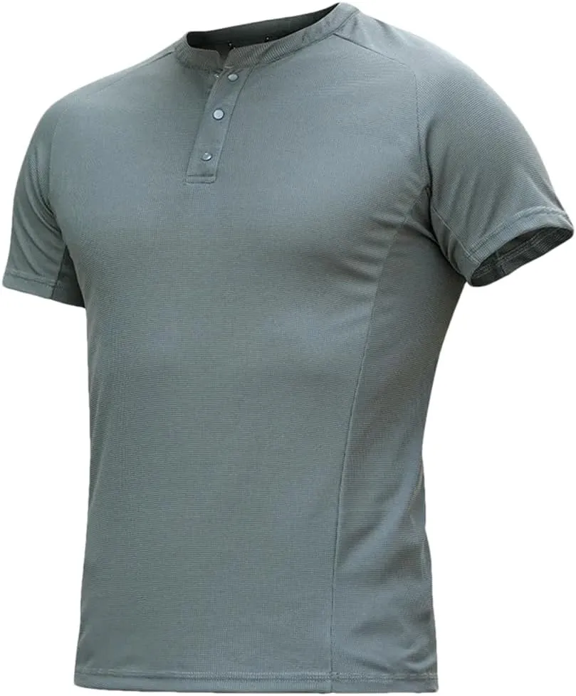 Dvbfufv Men Summer Lightweight Shirts Men Outdoor Tactical Quick Dry Fishing T-Shirt Men Work Short Sleeve Polos Shirt