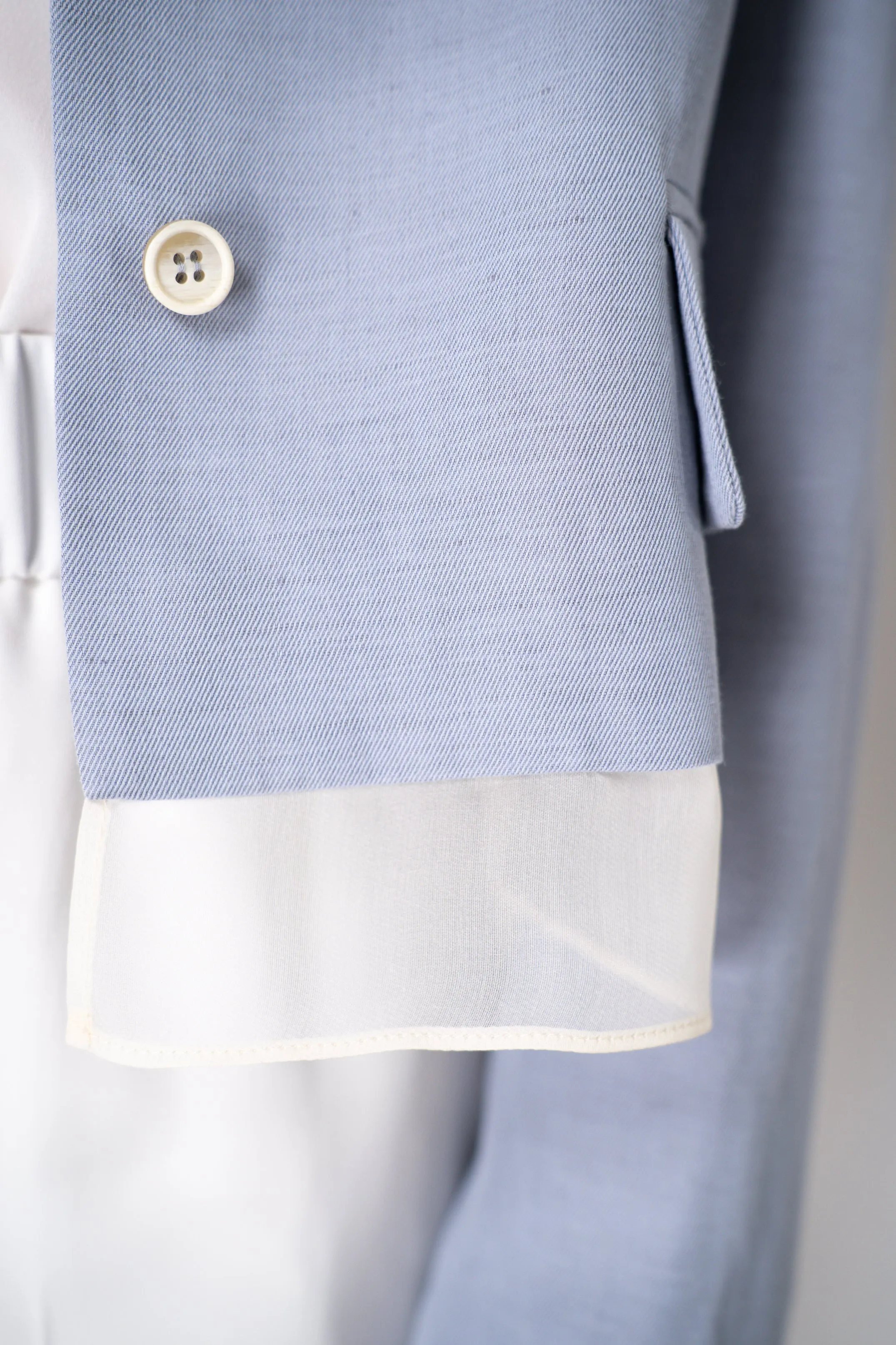 Fabiana Filippi Linen-Silk Cropped Tailored Jacket in Lavender