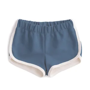 French Terry Shorts, Solid Lake Blue