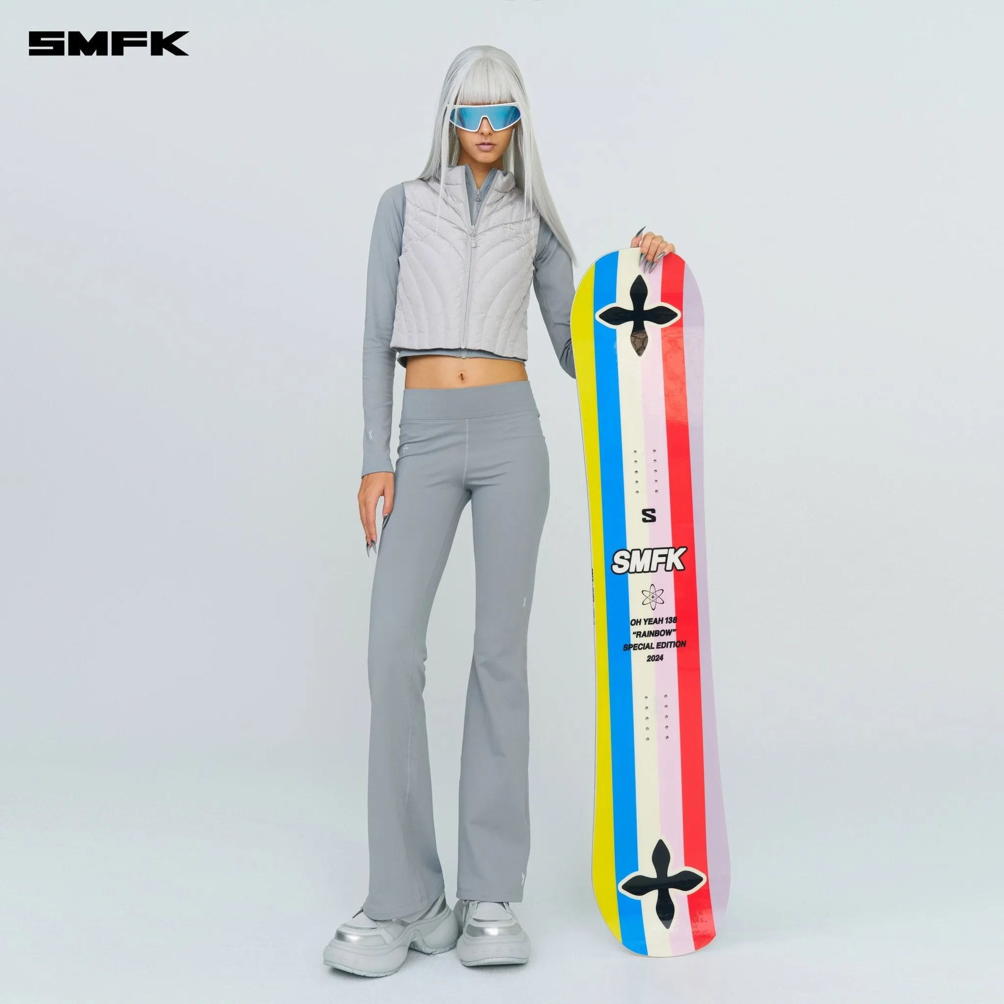 Future Storm Puff Vest Jacket Gray