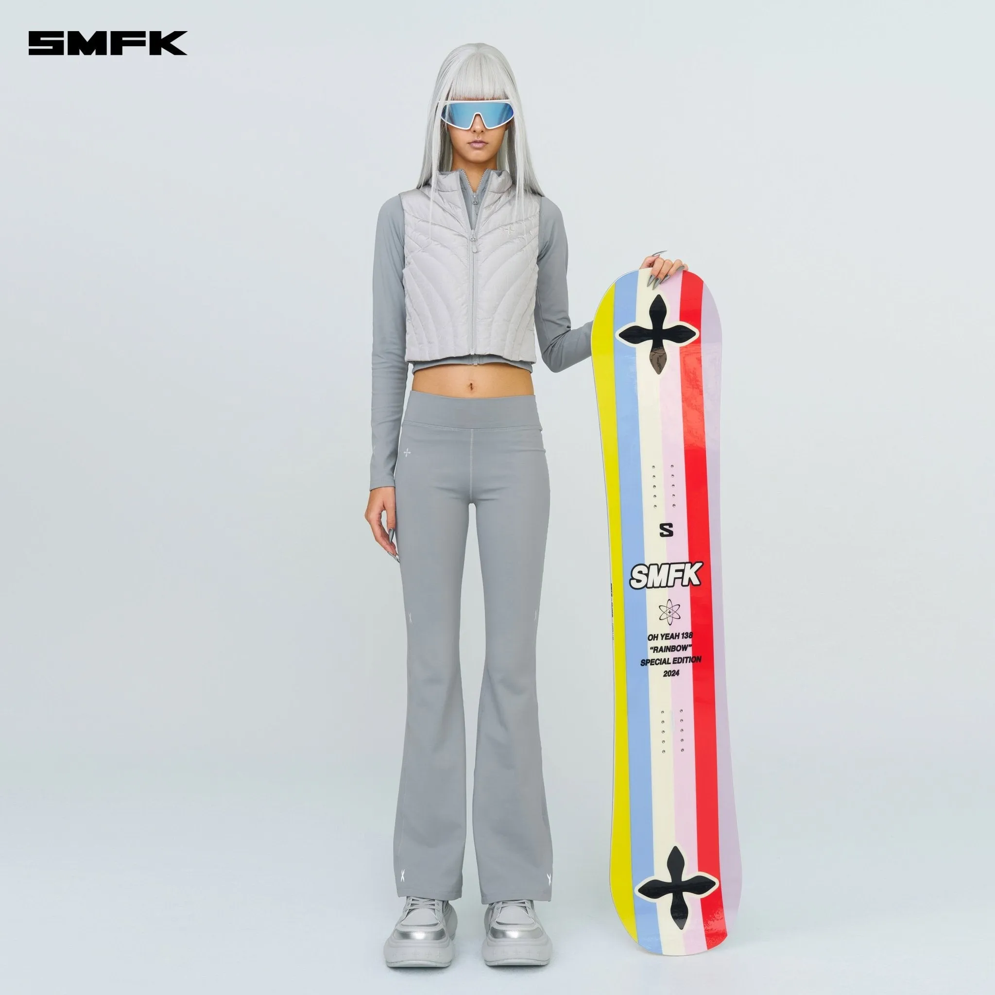 Future Storm Puff Vest Jacket Gray