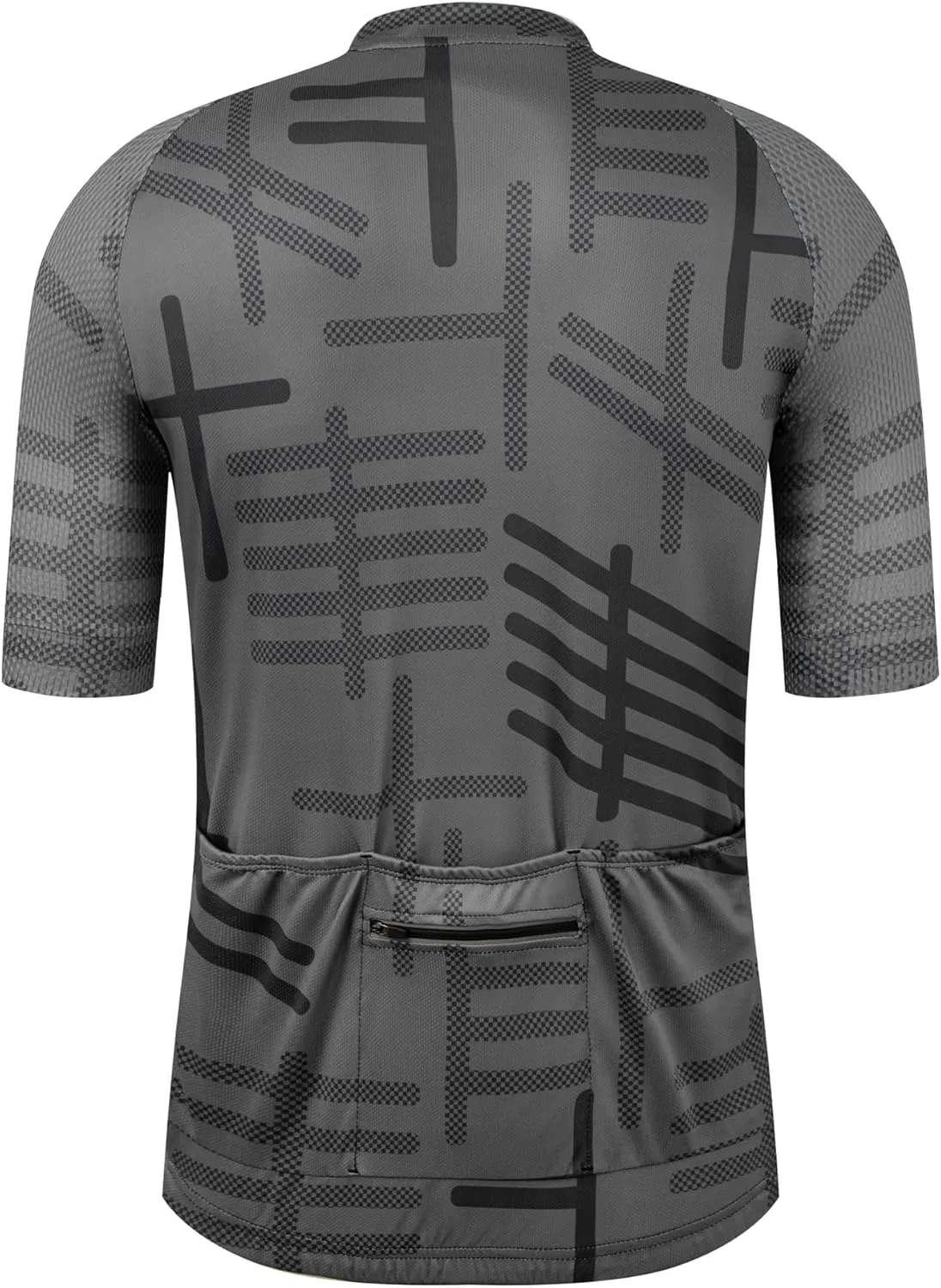 GCRFL Men's Cycling Jersey Short Sleeve Biking Shirt with 3 Rear Pockets   Zipper Pocket Breathable Quick Dry Bicycle Jersey