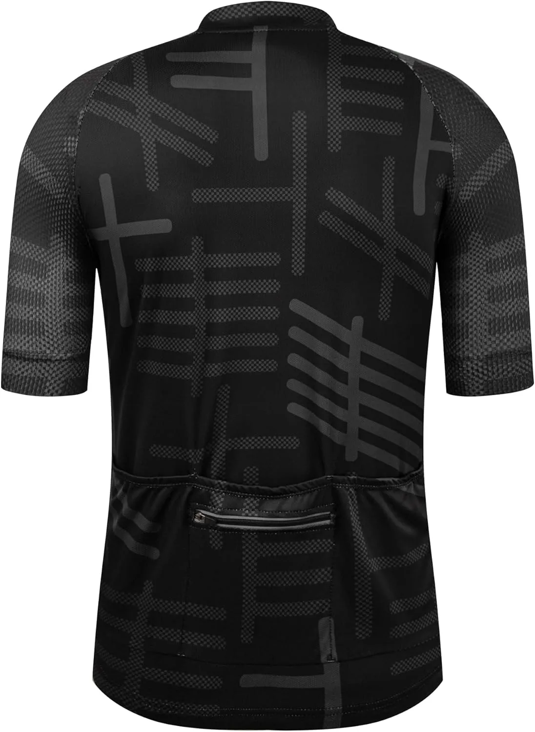 GCRFL Men's Cycling Jersey Short Sleeve Biking Shirt with 3 Rear Pockets   Zipper Pocket Breathable Quick Dry Bicycle Jersey