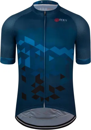 GCRFL Men's Cycling Jersey Short Sleeve Biking Shirt with 3 Rear Pockets   Zipper Pocket Breathable Quick Dry Bicycle Jersey