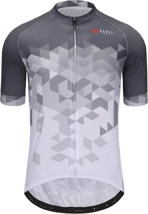 GCRFL Men's Cycling Jersey Short Sleeve Biking Shirt with 3 Rear Pockets   Zipper Pocket Breathable Quick Dry Bicycle Jersey