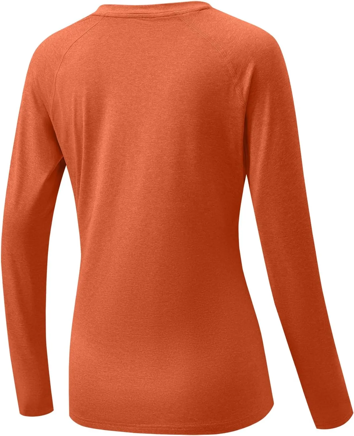HISKYWIN Women's Quick Dry Shirts UPF 50  Sun Protection V-Neck Long Sleeve Athletic Workout Tops