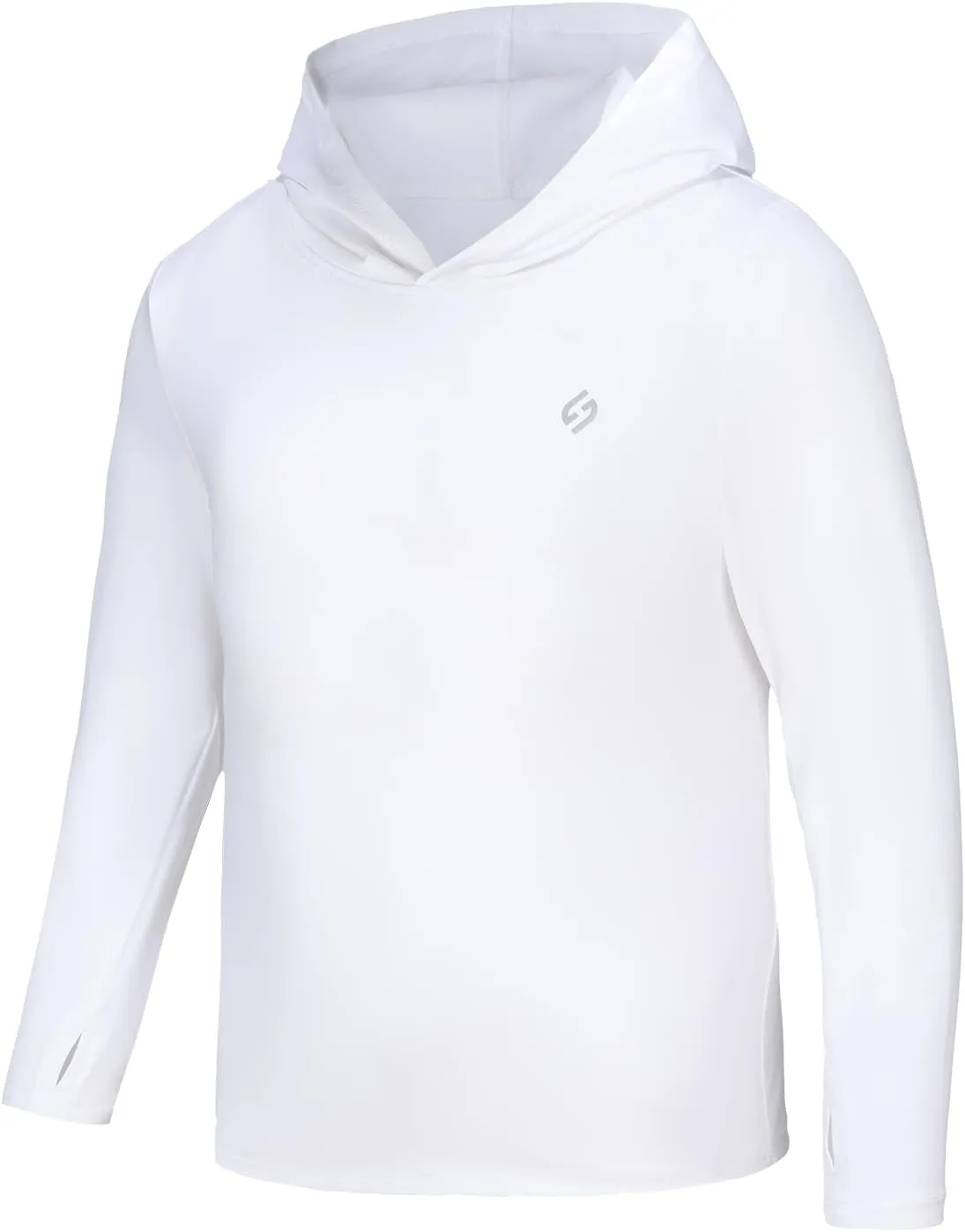 HODOSPORTS Boys Rash Guard Swim Shirt Long Sleeve for Kids UPF 50  Sun Protection Hooded Swimming Hiking Shirts Swimsuit