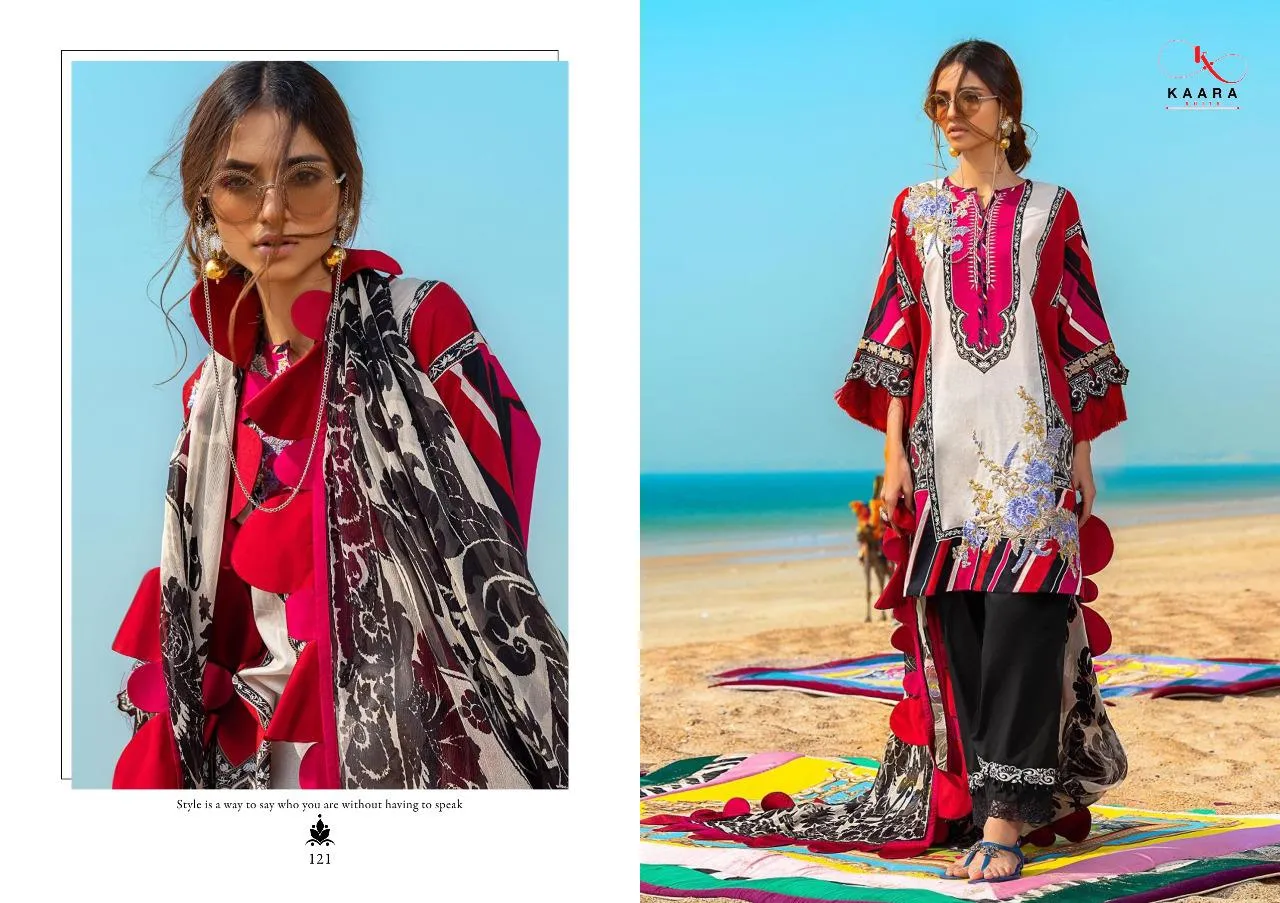 KAARA SUITS BRINGS MUZLIN PURE COTTON DAILYWEAR PAKISTANI STYLE SUITS