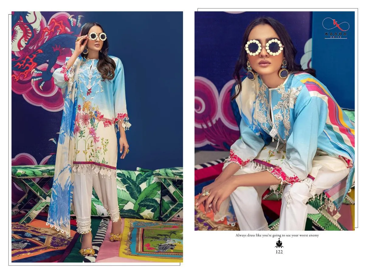 KAARA SUITS BRINGS MUZLIN PURE COTTON DAILYWEAR PAKISTANI STYLE SUITS