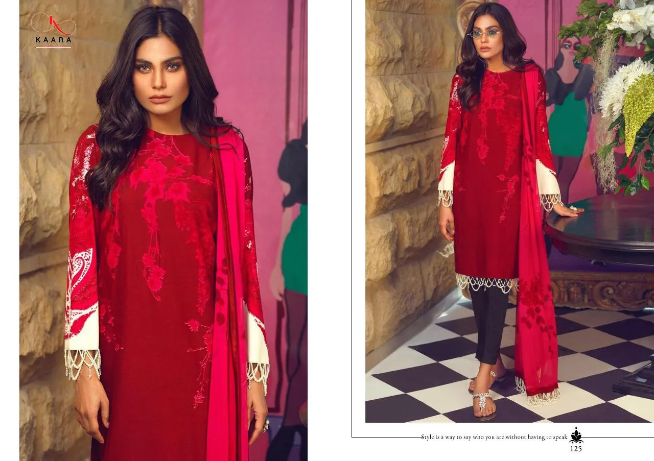 KAARA SUITS BRINGS MUZLIN PURE COTTON DAILYWEAR PAKISTANI STYLE SUITS