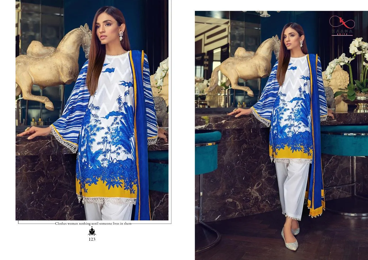 KAARA SUITS BRINGS MUZLIN PURE COTTON DAILYWEAR PAKISTANI STYLE SUITS