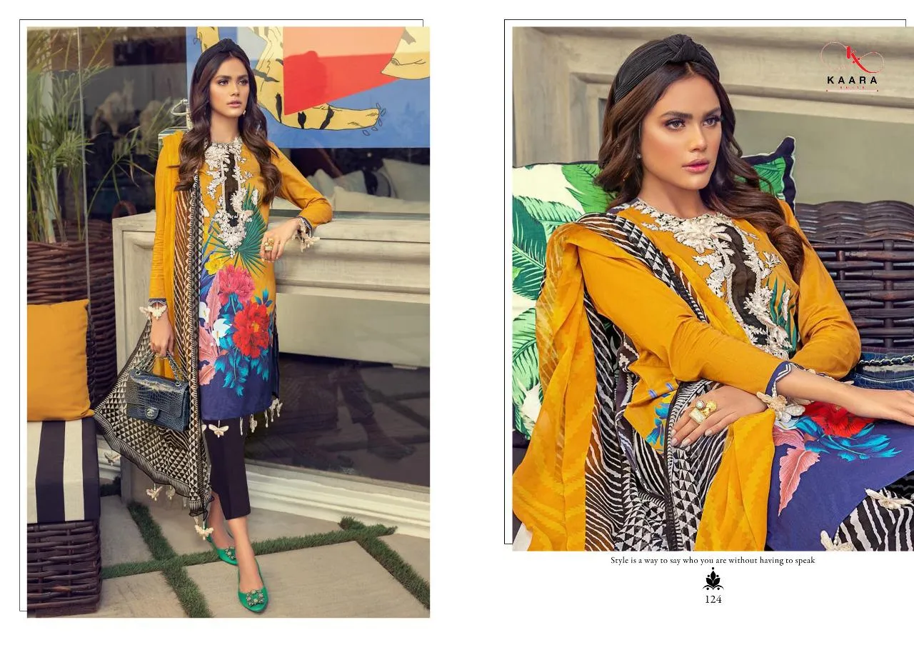 KAARA SUITS BRINGS MUZLIN PURE COTTON DAILYWEAR PAKISTANI STYLE SUITS