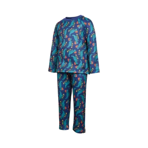 Kombi Velvet Fleece Childrens Base Layer Set - Gaming Dino
