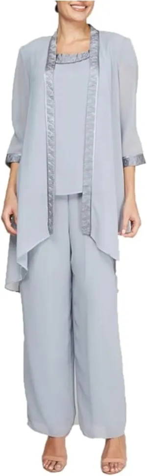 Le Bos Women's Fortuny Trim Jacket Pantset