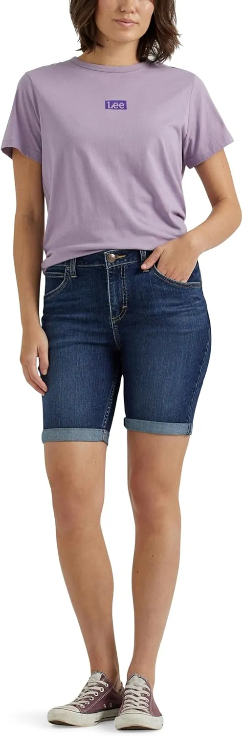 Lee Women's Legendary Rolled Denim Bermuda Short