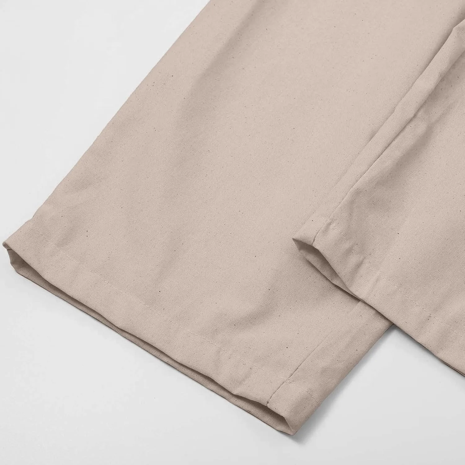 Linen Pants for Women Summer Lightweight Drawstring Waisted Casual Trousers Wide Leg Beach Lounge Pants with Pockets