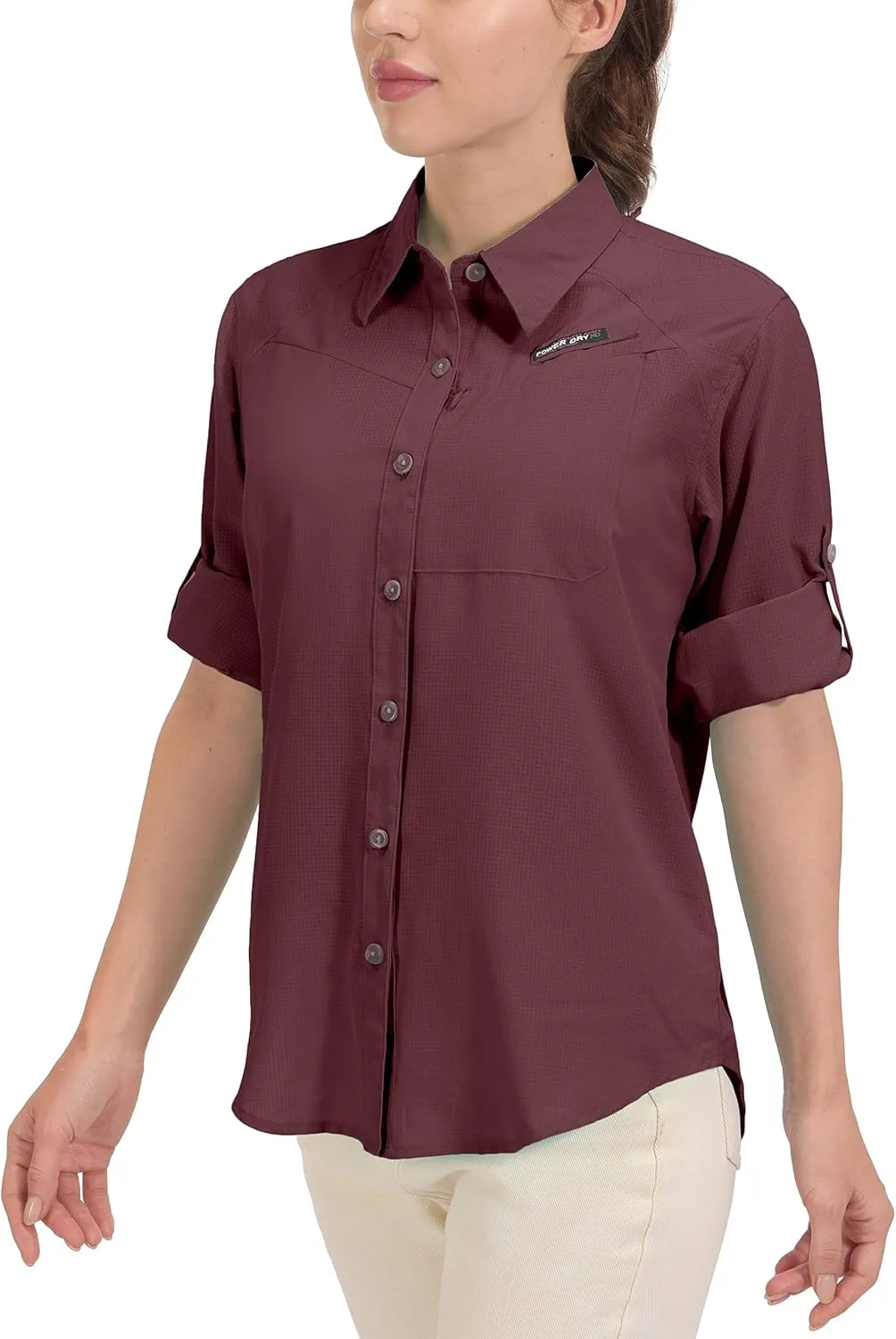 Little Donkey Andy Women's UPF 50 UV Protection Shirt, Breathable Long Sleeve Fishing Hiking Shirts, Quick Dry