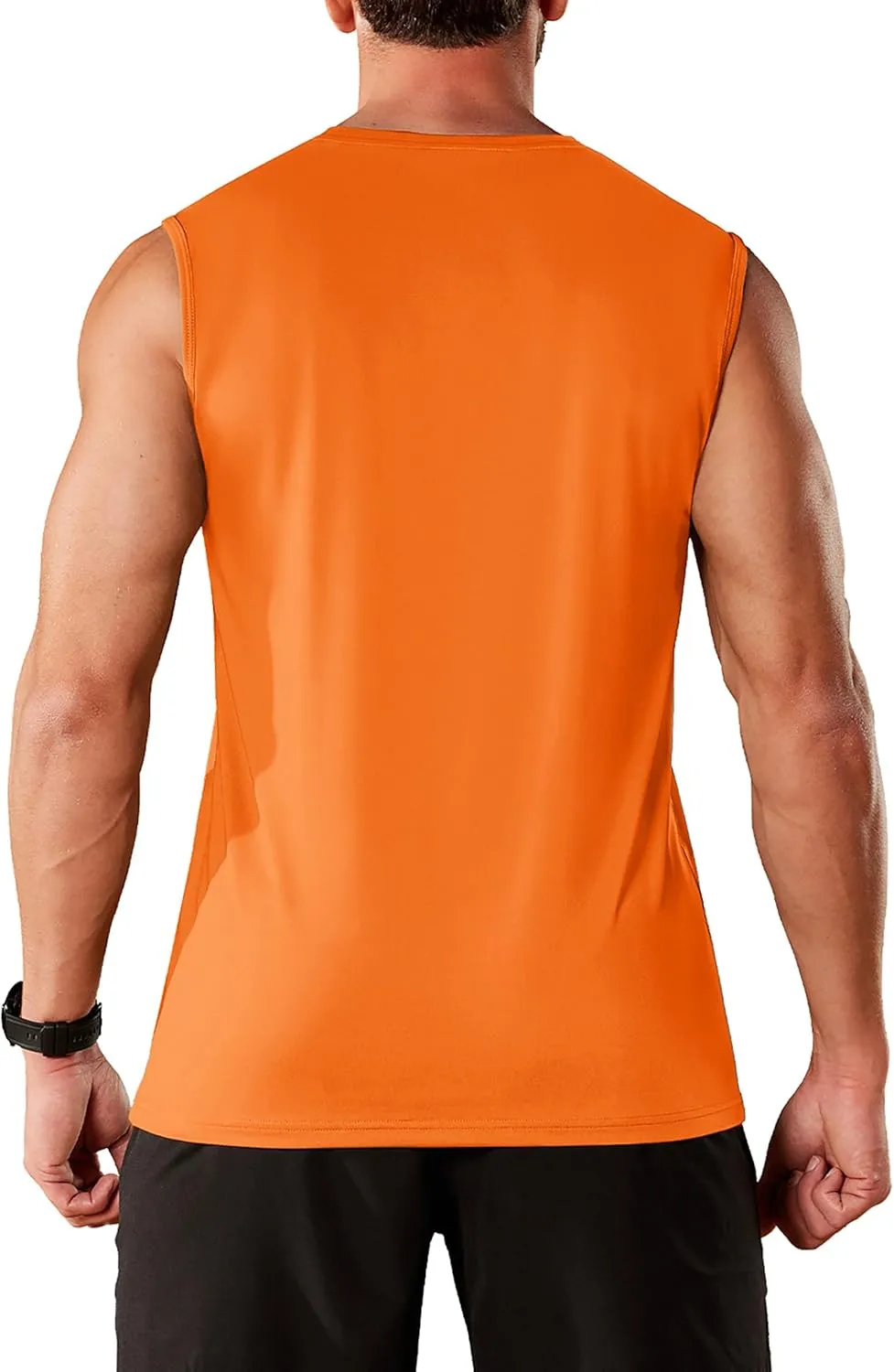 MAGCOMSEN Men's UPF 50  Tank Tops Quick Dry Workout Gym Sleeveless Muscle Shirts Summer Beach Swim Shirt