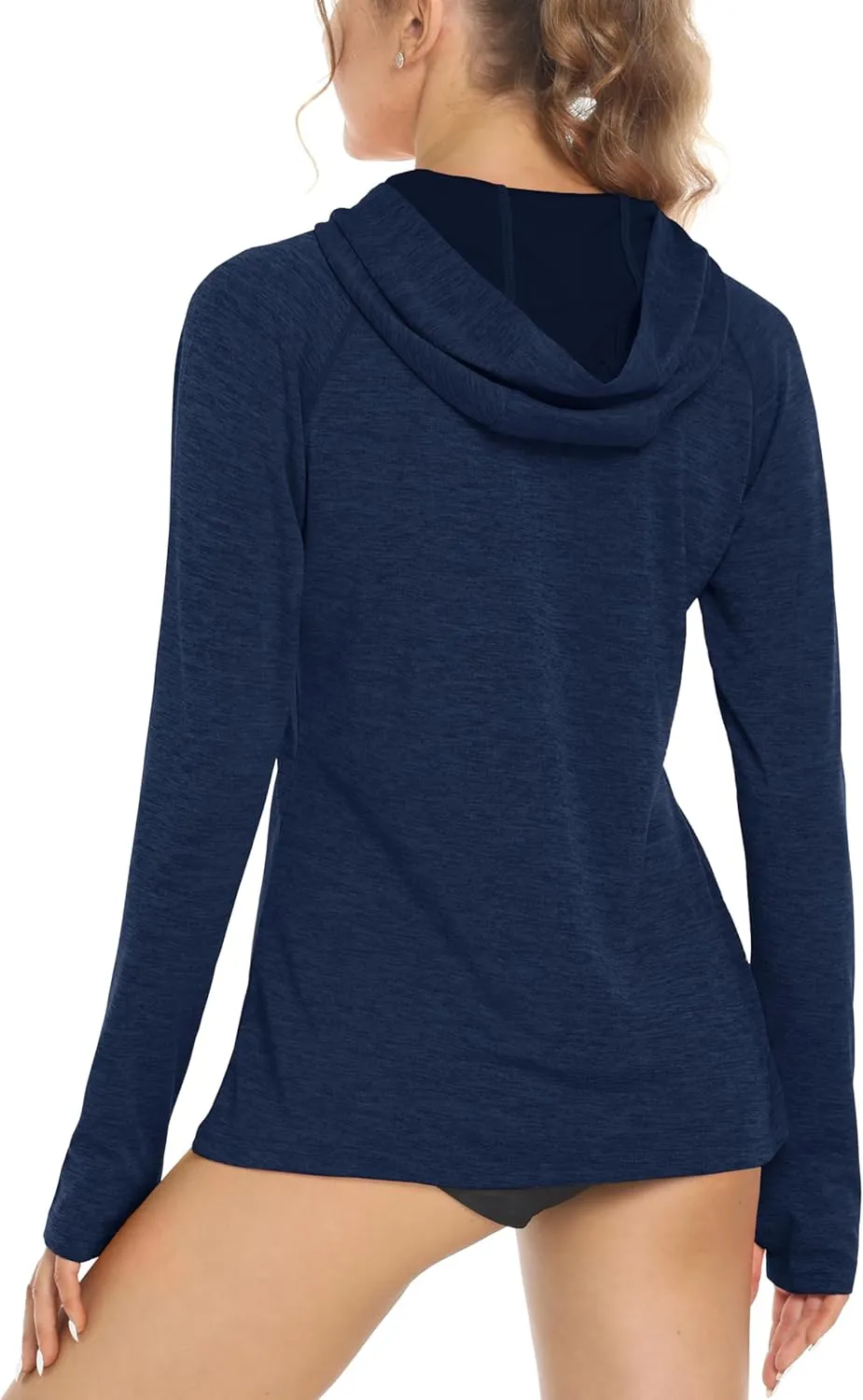 MAGCOMSEN Women's Sun Protection Hoodie Shirts UPF 50  Long Sleeve Top Quick Dry Lightweight for Hiking Athletic