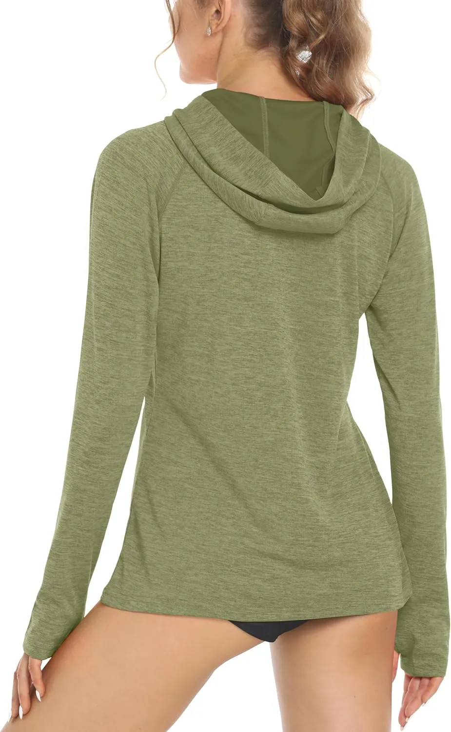 MAGCOMSEN Women's Sun Protection Hoodie Shirts UPF 50  Long Sleeve Top Quick Dry Lightweight for Hiking Athletic