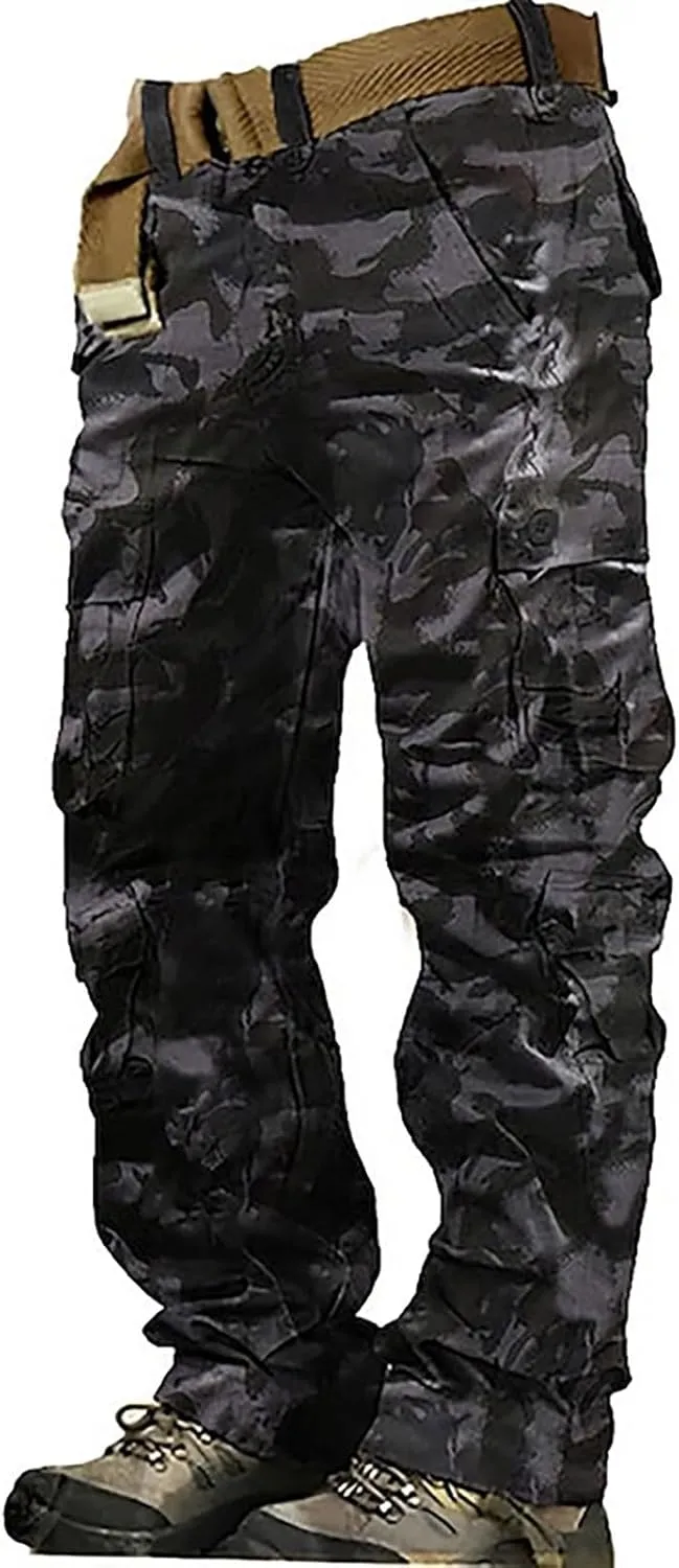 Mens Black Cargo Pants 6 Full Men's Cargo Cargo Pocket Men's Pants Sweats for Men Lightweight Sweatpants Men Mens