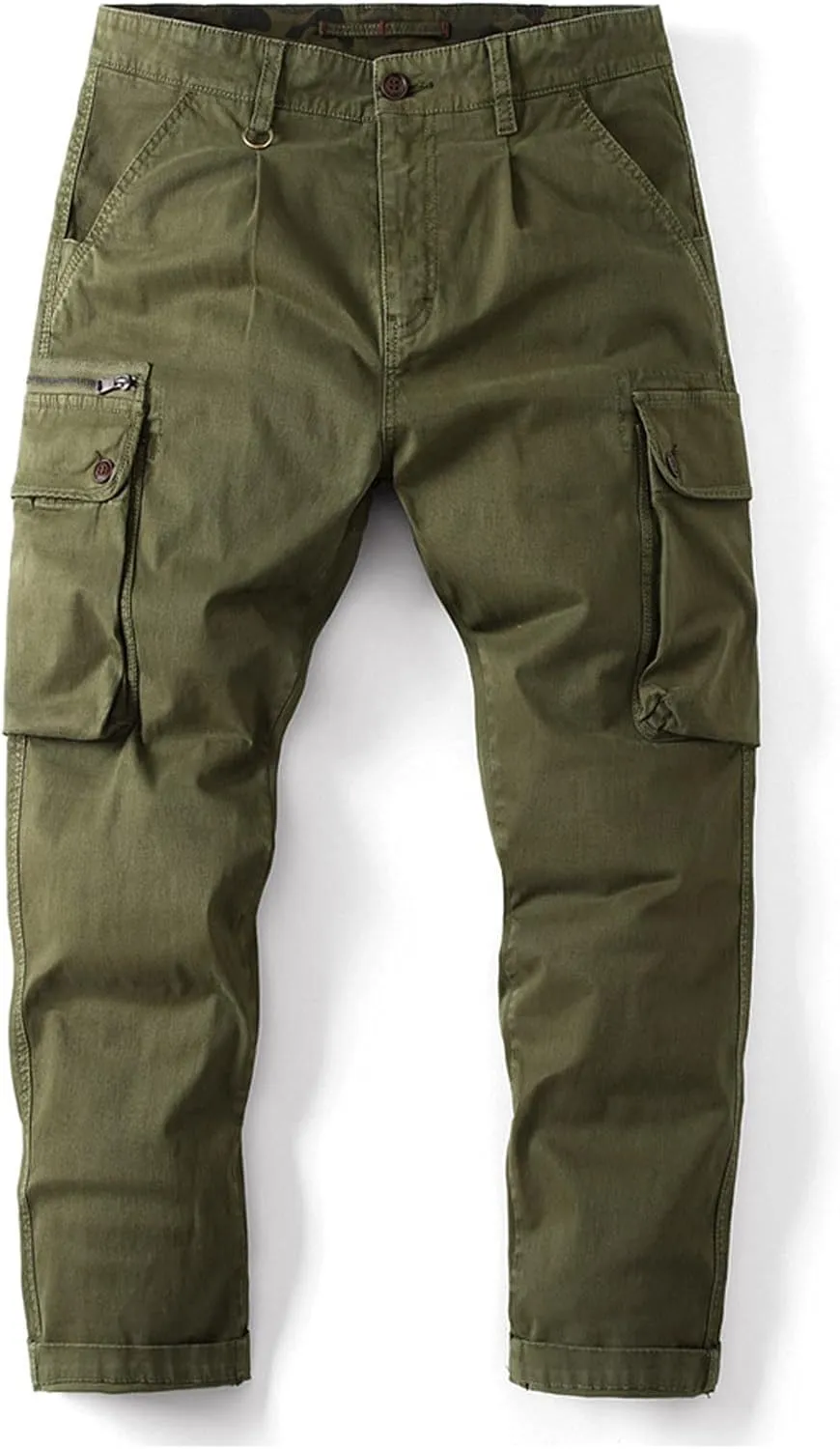 Men's Causal Cargo Pants Solid Color Multi Pockets Trousers Hiking Joggers Outdoorwearing Pants with Pockets