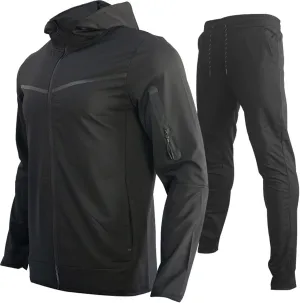 Men's Cotton Jogger Suit 2 Piece Outfit Zip Up Hoodie Tracksuit Sweatshirt Jacket and Sweatpant Casual Sweatsuit Set