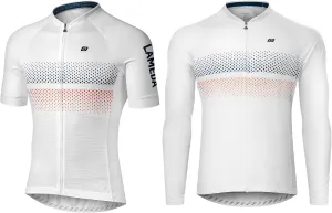 Men's Cycling Jersey Short Sleeve   Long Sleeve, Breathable Quick Dry Lightweight Elastic Road Bike Shirt Full Zip White X-Large